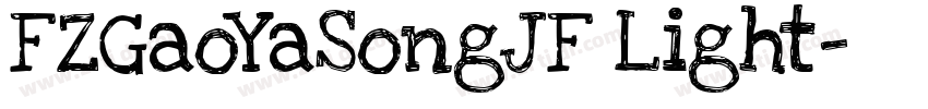 FZGaoYaSongJF Light字体转换